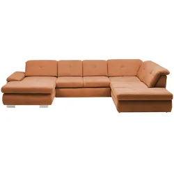 Lounge Collection Wohnlandschaft Flachgewebe  Affair ¦ orange ¦ Maße (cm): B: 371 H: 100 T: 260.0