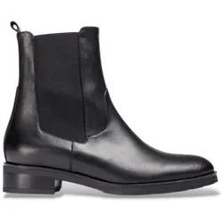 Wonders für Damen. C-5484_5121_5792 Codigree 84 Leder-Stiefeletten Schwarz (37), 1 bis 3 cm, Keine, Lässig