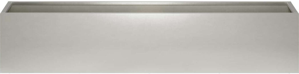 Borough Wharf Outdoor Planter Box Silver 30cm H x 40cm W x 30cm D
