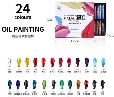 On Spot Shop Paul Rubens Soft Oil Pastel Set, Creamy Texture, Rich Pigments & Bullet Heads For Professional Artists, Painting, Sketch haiya 24 Colors