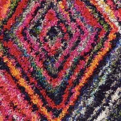 Nourison Moroccan Casbah Colorful Geometric Tassel Area Rug