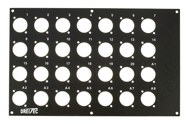pro snake Front Panel 4HE 20/8 Black