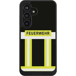 Nivocase Hülle für Samsung Galaxy S24 Handyhülle NIVOcore Case Schwarz Beruf Feuerwehr Feuerwehrmann (Samsung Galaxy S24), Smartphone Hülle, Schwarz