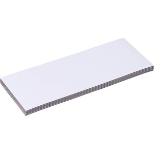 Sprintis Magnetschilder MSXX000909, weiß, 100 x 40 mm, für Handbeschriftung, 100 Stück