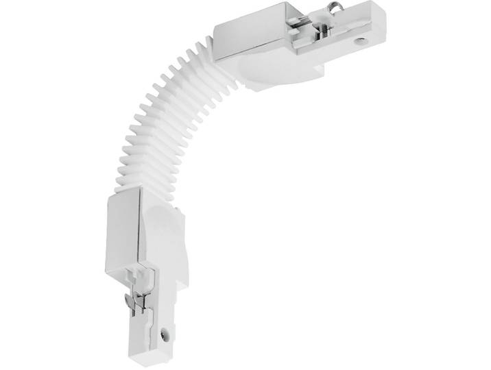 Spanningsrail Doorverbinder - Trion Dual - Flexibele Connector - 2 Fase - Mat Wit