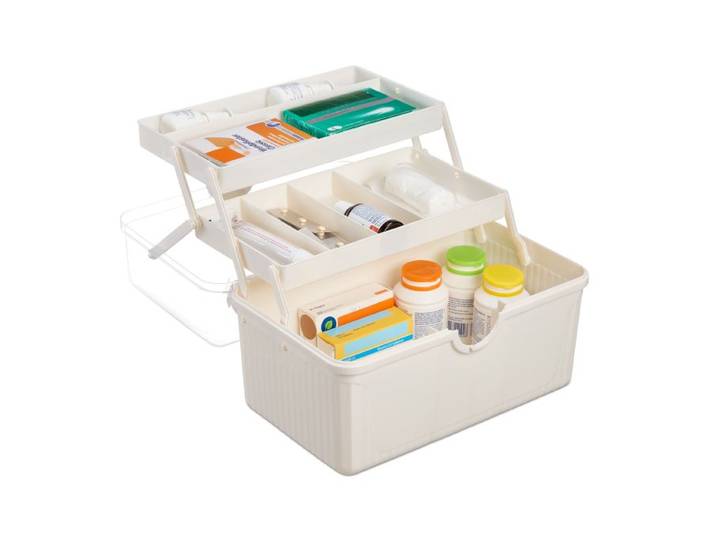 Relaxdays Apothekenbox zum Ausklappen