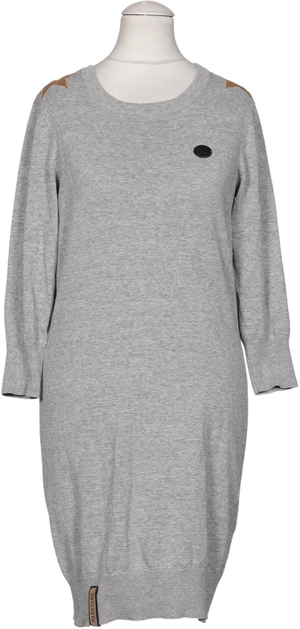 Naketano Damen Kleid, Grau, Gr. S, Baumwolle - Second Hand