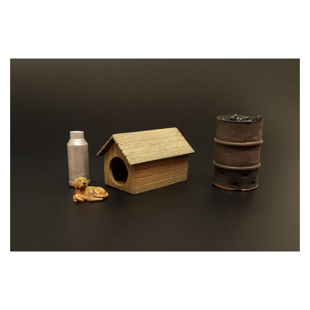 Hauler Dog house with dog (HLU35118)