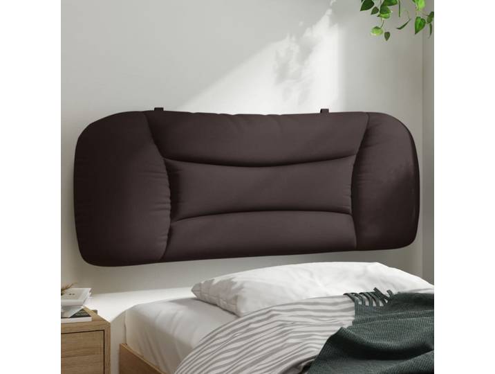 vidaXL Kopfteil-Kissen Hvar Dunkelbraun 100 cm Stoff