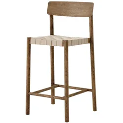 &Tradition Betty TK12 Barhocker, höhe 65 cm, eiche geräuchert / gewebe natur