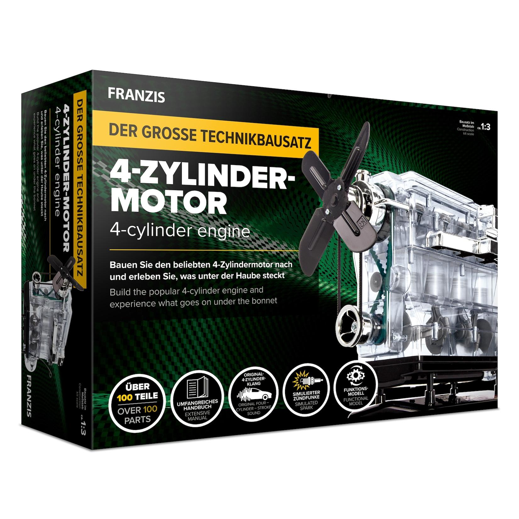 Technikbausatz 4-Zylinder-Motor