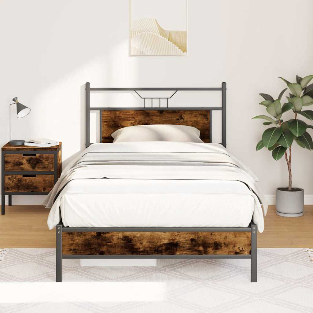 Borough Wharf Bed Frame Smoked Oak 107 x 203cm