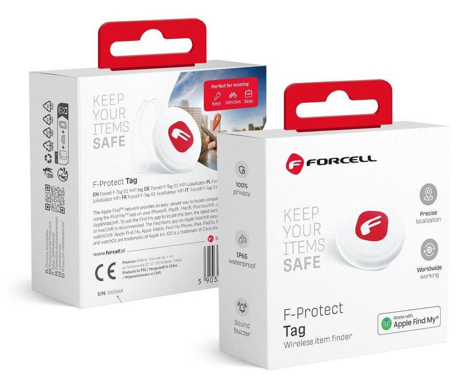 Forcell F-Protect F-Tag F01 Locatiebepaling Find My wit