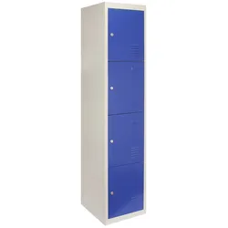 4-türiger Schließfachschrank Spind - Blau