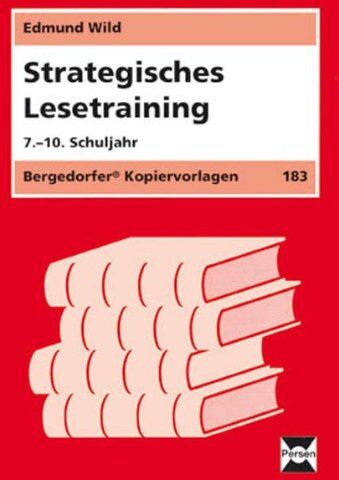 Edmund Wild - Strategisches Lesetraining. 7. - 10. Schuljahr - Preis vom 09.10.2026 07:28:09 h