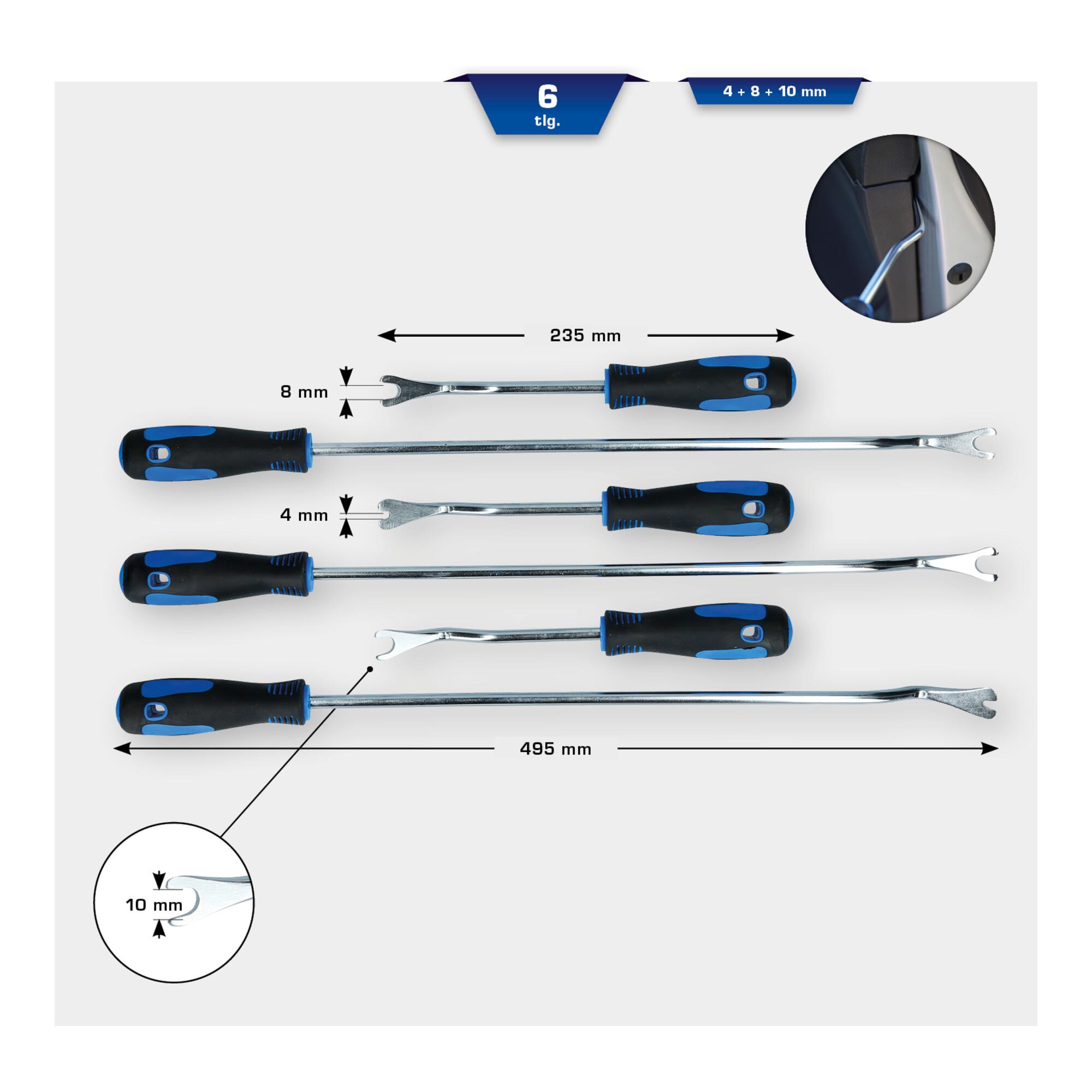 Brilliant Tools Lösewerkzeug-Satz für Verkleidungsclips, 6-tlg (BT511045)