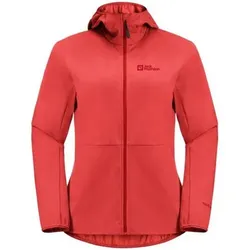 JACK WOLFSKIN Damen Jacke FELDBERG HOODY W, Größe S in Rot Rot