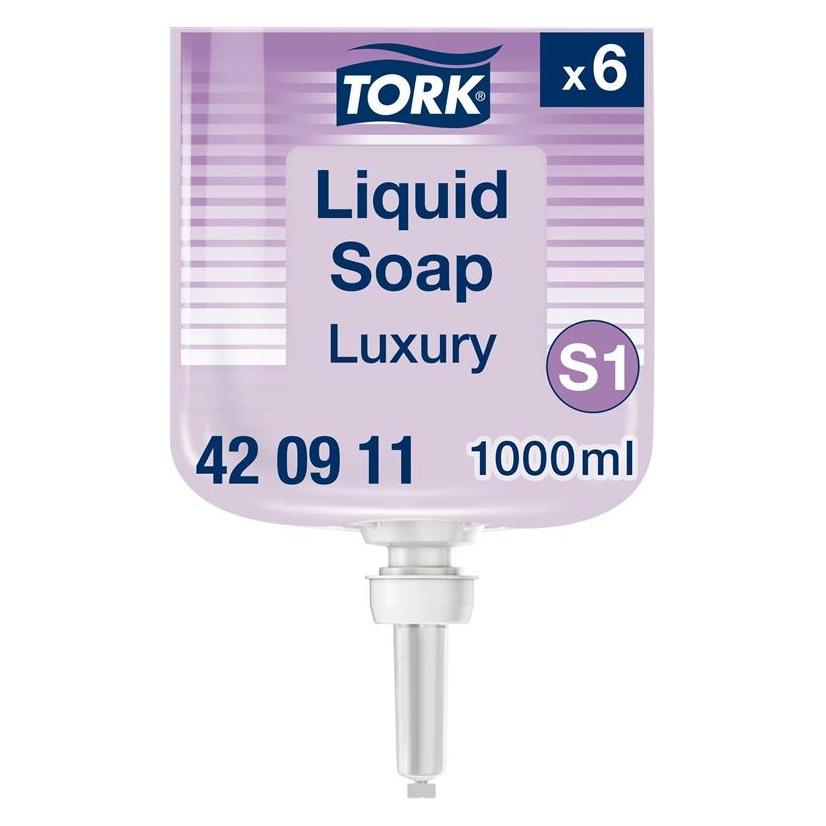 Tork SOAP LIQUID LUXURY S1 1000ML (Flüssigseife, Handseifenspender, 1000 ml) (420911)