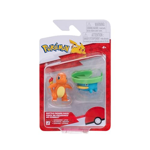 Pokémon Battle Figure 2-pack: Charmander, Lotad en Glumanda officieel speelgoed voor kinderen