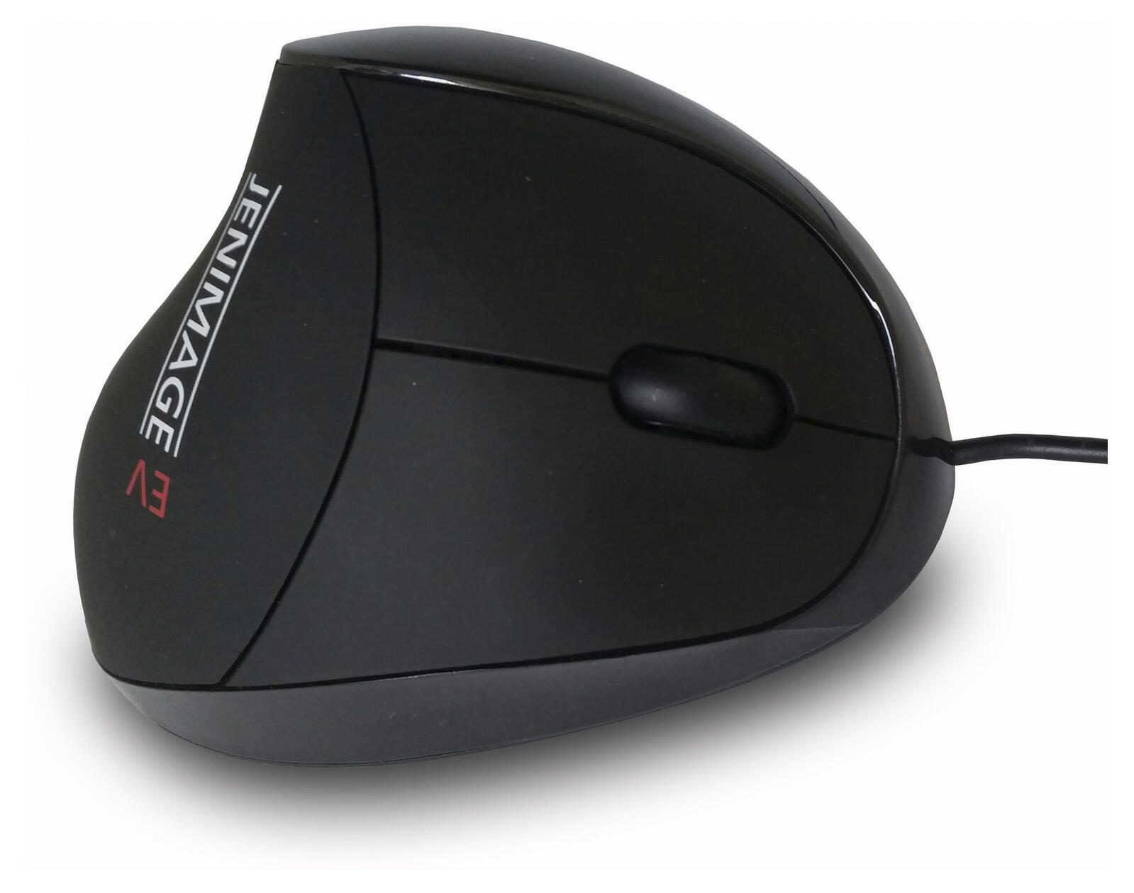 JENIMAGE EV Vertical Rechtshänder Maus ergonomisch kabelgebunden schwarz JI-CS-01