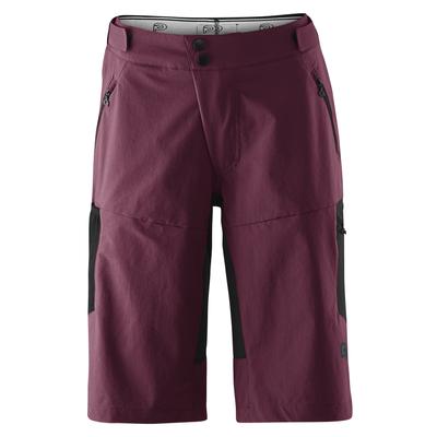 Radhose GONSO "CASINA", Damen, Gr. 40, Normalgrößen, lila (dunkellila), 78% Polyamid, 11% Polyester, 11% Elastan, Hosen, Aufgesetzte Packing-Taschen, strapazierfähig und leicht
