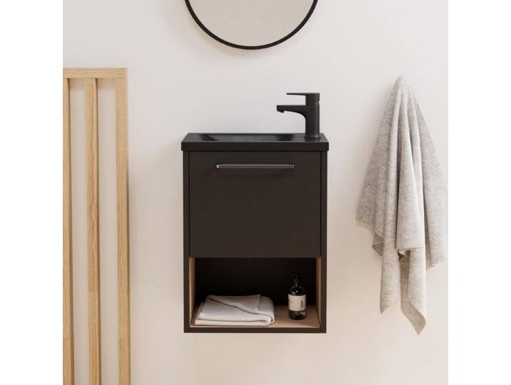 Ensemble meuble lave-mains NIKA + robinet