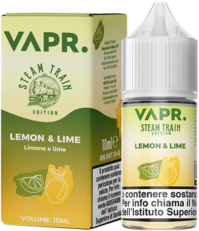 VAPR. Lemon & Lime Steam Train Aroma Mini Shot 10ml Limone Lime Ghiaccio