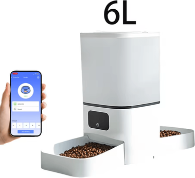 Inspire Curations SmartServe 6L WiFi Automatic Pet Feeder For 2 Pets 6l Wifi
