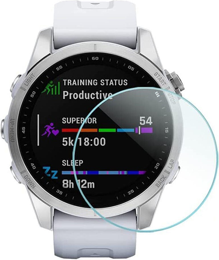INCOVER Garmin Fenix 7S Hærdet Beskyttelsesglas - Gennemsigtig