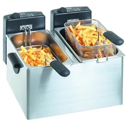 Bartscher Doppel Fritteuse MINI III, 4 Liter A165112