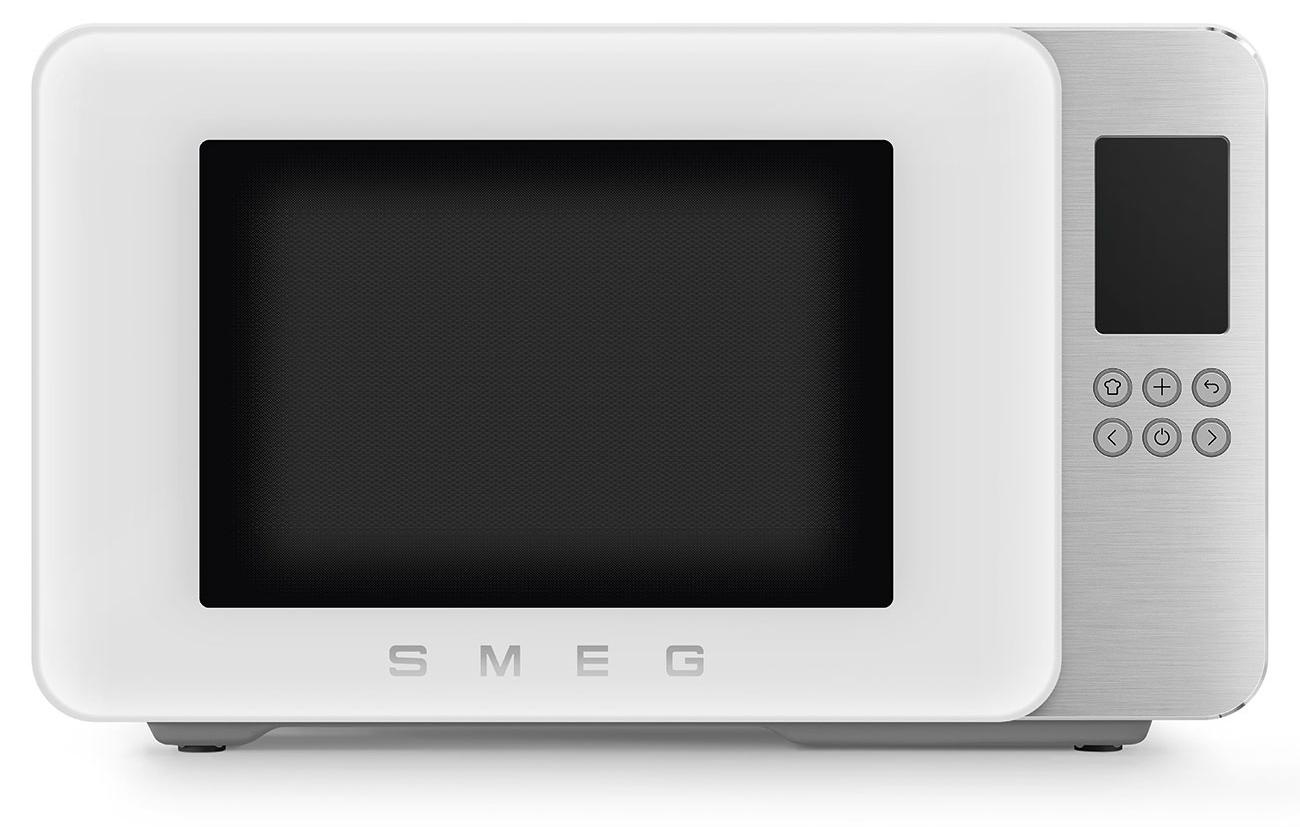 Smeg Mikrowelle m. Grill MOC01WHMEU, 4 Fkt, 1900W, Mattweiß