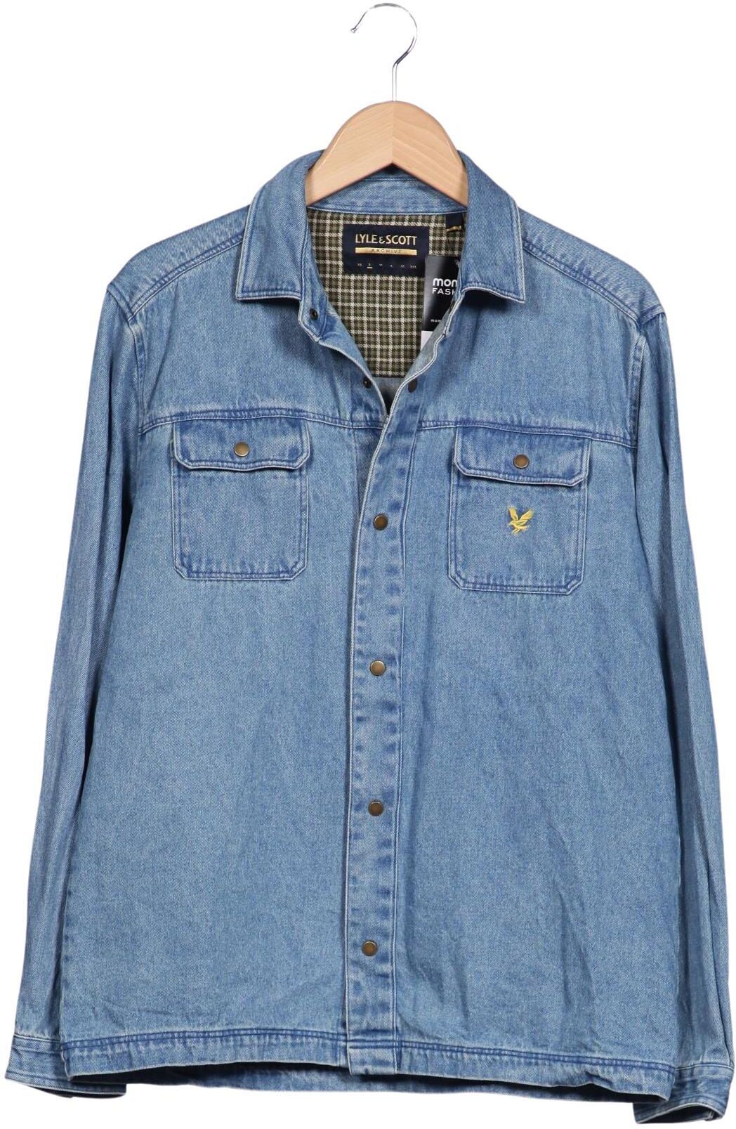 Lyle & Scott Herren Jacke, Blau, Gr. S, Baumwolle - Second Hand