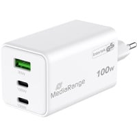 100W GaN Schnellladeadapter, Ladegerät weiß, Power Delivery und Quick Charge