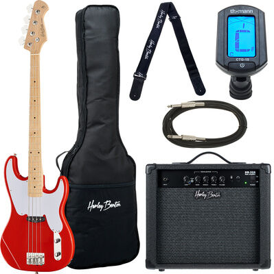 Harley Benton PB-50 FR Vintage Series Set Fiesta Red