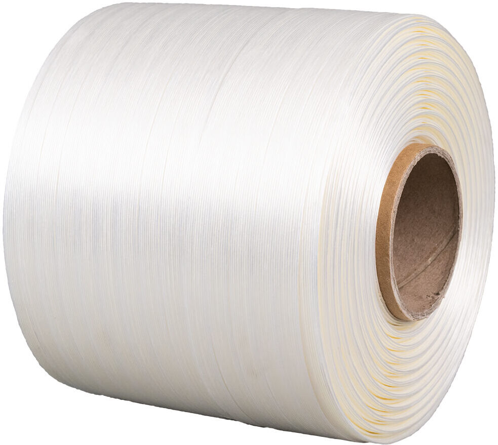 aXpel Gewebe-Umreifungsband Polyester 9mm 500m weiss