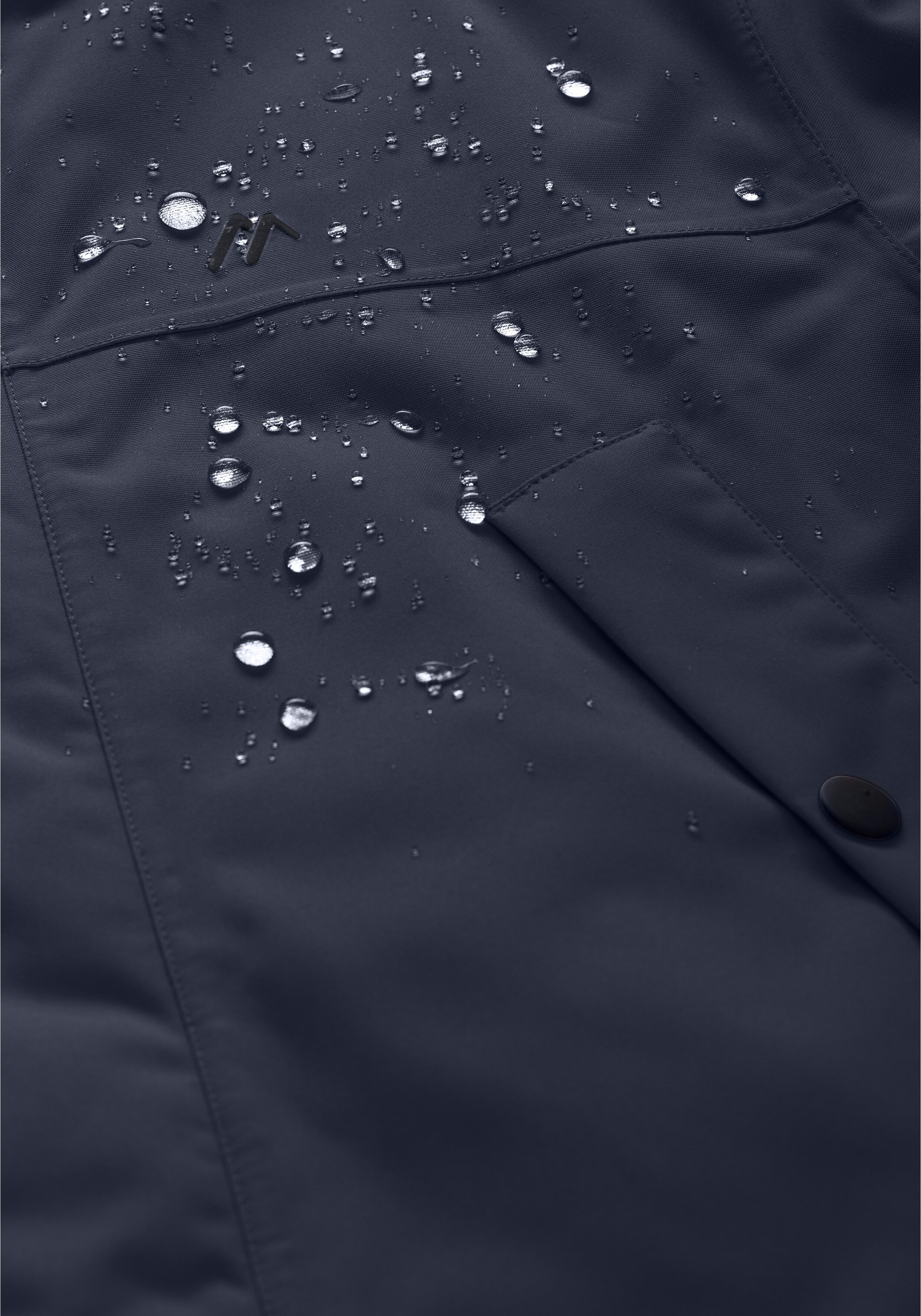Funktionsjacke MAIER SPORTS "SENNE", Herren, Gr. 52, blau (dunkelblau), 100% Polyester, Jacken Funktionsjacke, Herren Outdoor-Jacke, wind/wasserdicht, 6 geräumige Taschen dunkelblau 52