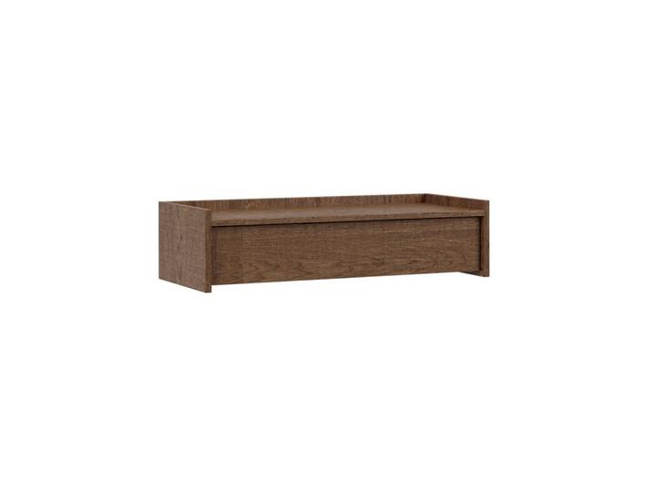 Petits-meubles Konsolentisch Japandi Dunkles Holz, Braun, Holzwerkstoff, 1 Schubladen, 80x21.5x34 cm, Wohnzimmer, Wohnzimmertische, Konsolentische