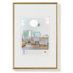 Walther Bilderrahmen New Lifestyle Kunststoff Gold / Kunstglas / 50 x 70