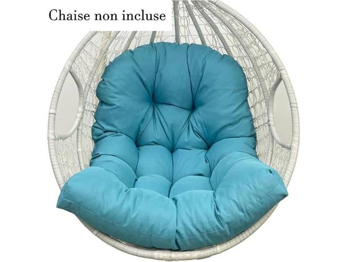 Coussin De Chaise Suspendu Respirant éPaissir Coussins pour Chaise à œUfs Suspendue étanche et lavable 120x90cm Bleu