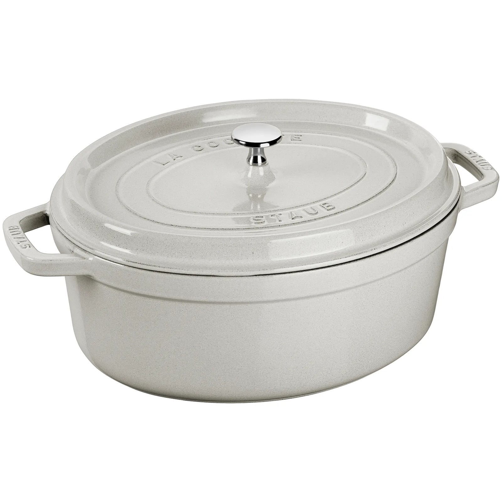 Staub White Truffle ovale stoofpan 8 l