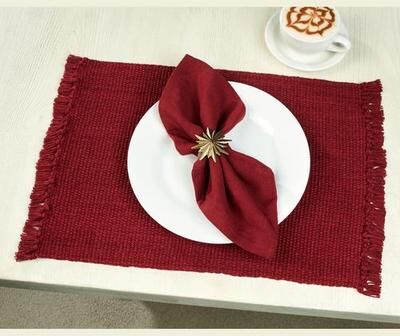 Park Designs Casual Classics Placemats Set of Four, Set of Four, Wine