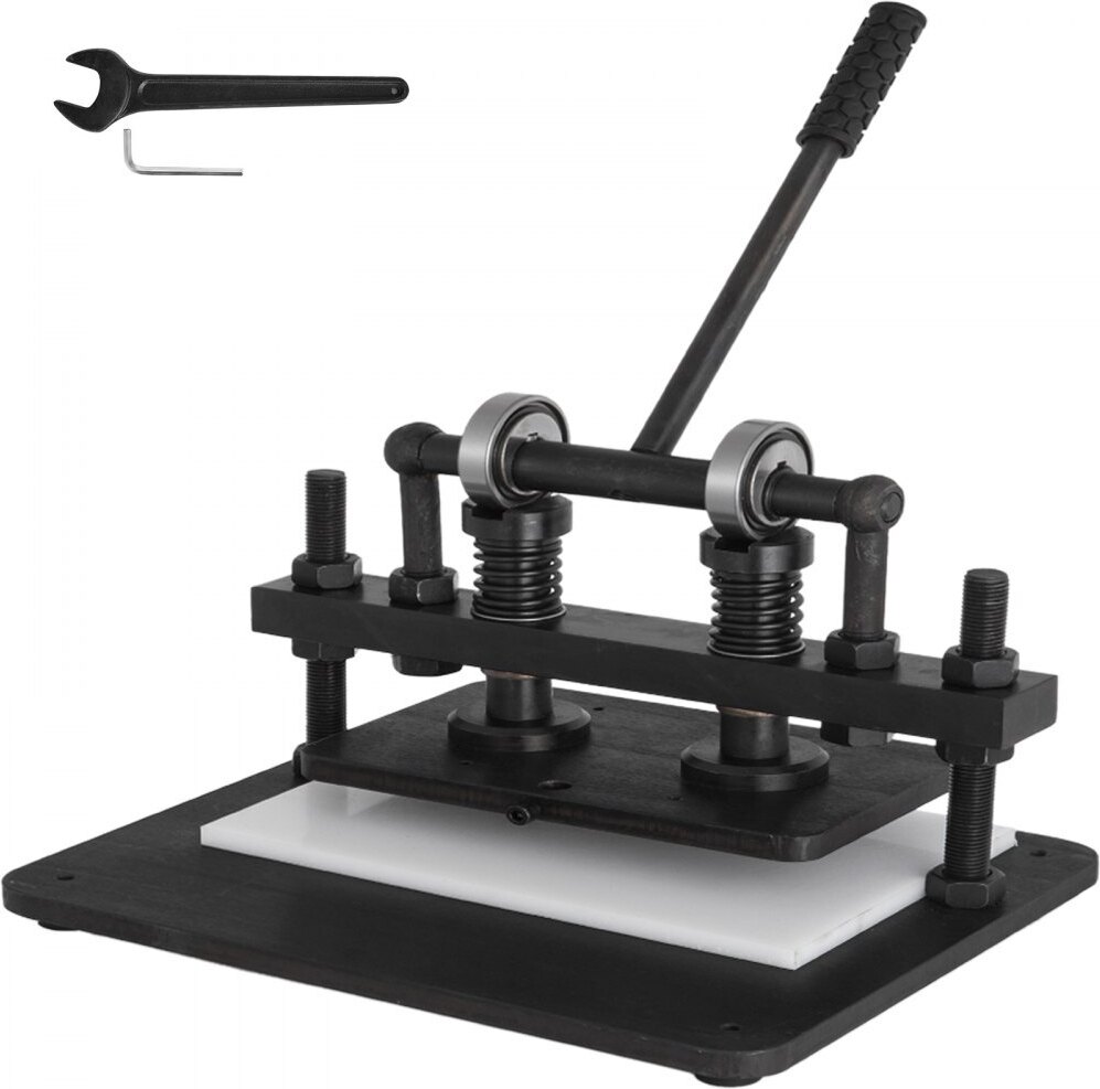 Prägepresse 260x150 mm - Stanz- und Prägemaschine 300 mm Einzugsbreite - Lederschneidemaschine Obere Platte - Stanzgerät Manuelle Lederschneide - Zum Schneiden Verschiedener Materialien