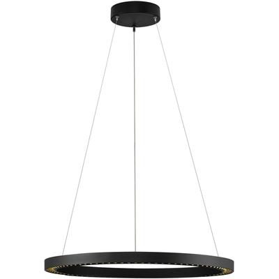 NOVA LUCE Pendelleuchte "DEOS", schwarz, 1, Ø 65cm H: 300cm, 1 Stk., Leuchten, Pendelleuchte