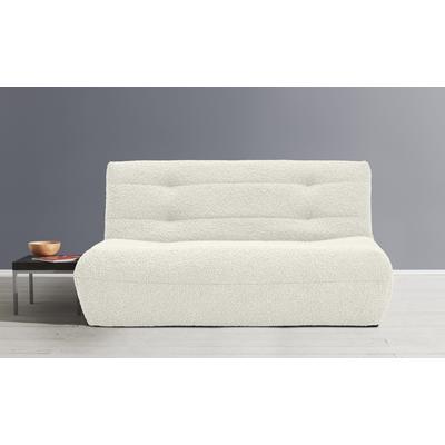 Schlafsofa ELL + ELL "Vanja", weiß (nat weiß), B:165cm H:85cm T:100cm, Sofas, Schlafsofa
