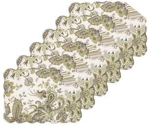 C&F Home Amaya Quilted Placemat Set 6