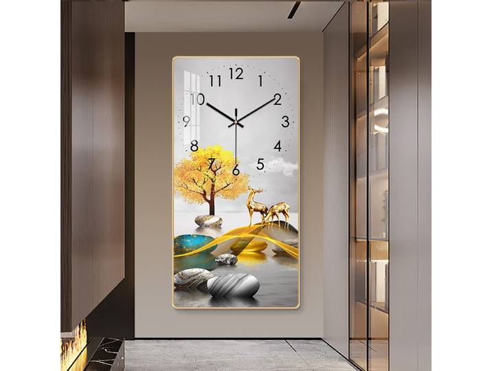 Horloge murale artistique, décoration de salon, horloge silencieuse, simple, créative et tendance, grande horloge murale