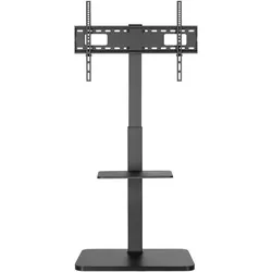 equip Bodenständer (40 kg, 37" - 75"), TV Ständer, Schwarz