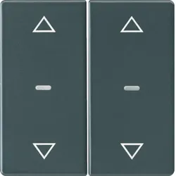 BERKER Wippe Serien Jalousie schwarz samt MAN0202423 Pfeile