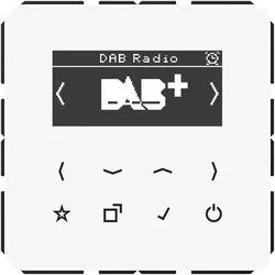 Jung DABCDWW Smart Radio DAB+, Serie CD, alpinweiß DAB CD WW