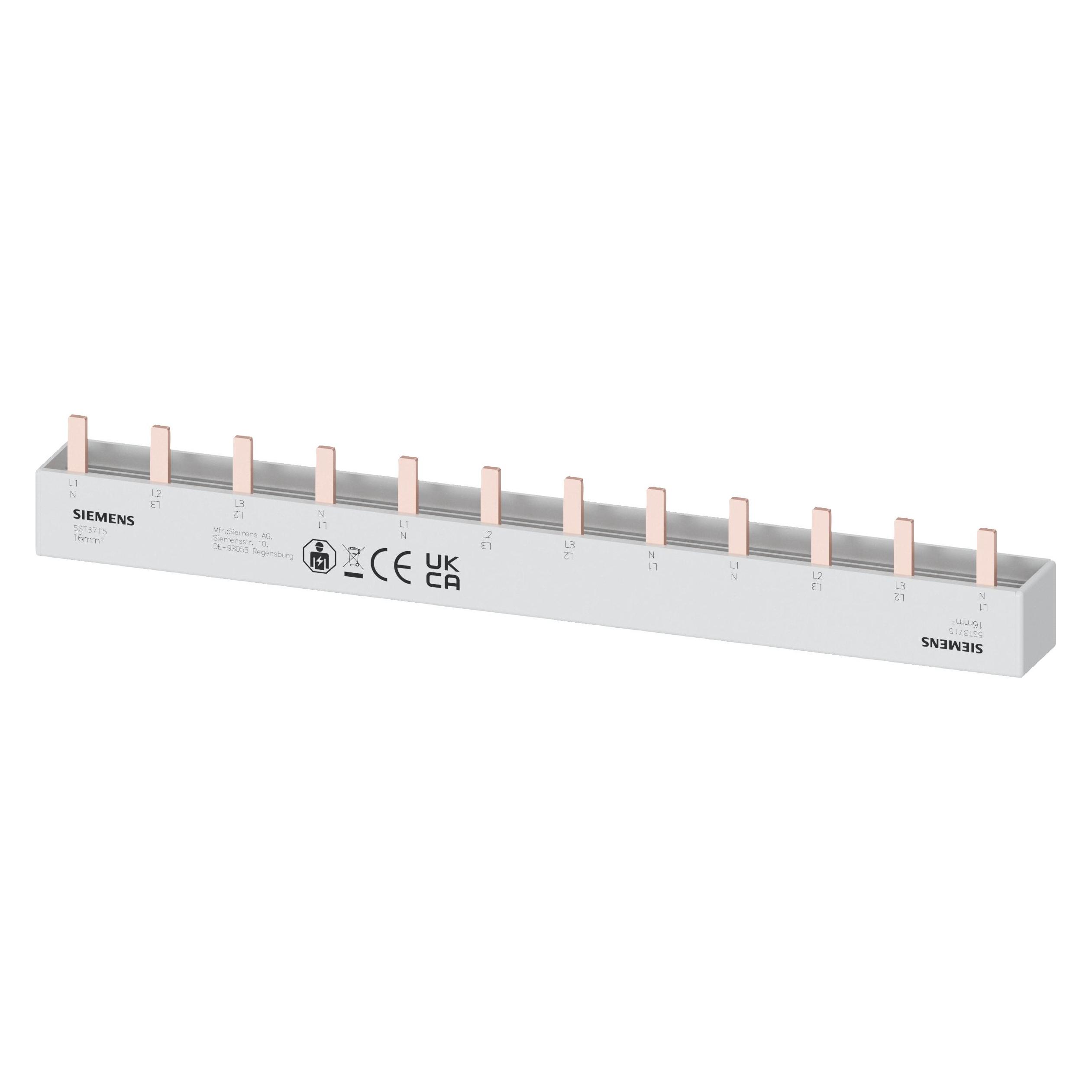 Siemens 4 Phase Pin bus bar shock-hazard safety (5ST3715)